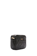 Women's Black Long Strap Quilted Crossbody Bag | Derimod