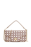Women's Beige Long Strap Fabric Shoulder Bag | Derimod