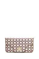 Women's Beige Long Strap Fabric Shoulder Bag | Derimod
