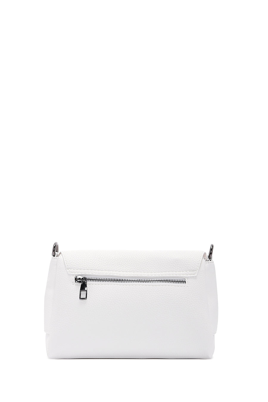 Women's White Long Strap Crossbody Bag