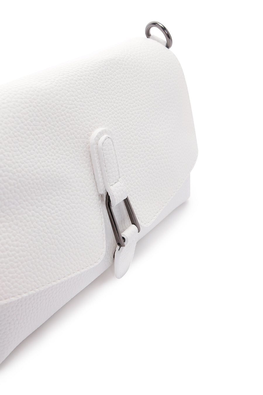 Women's White Long Strap Crossbody Bag