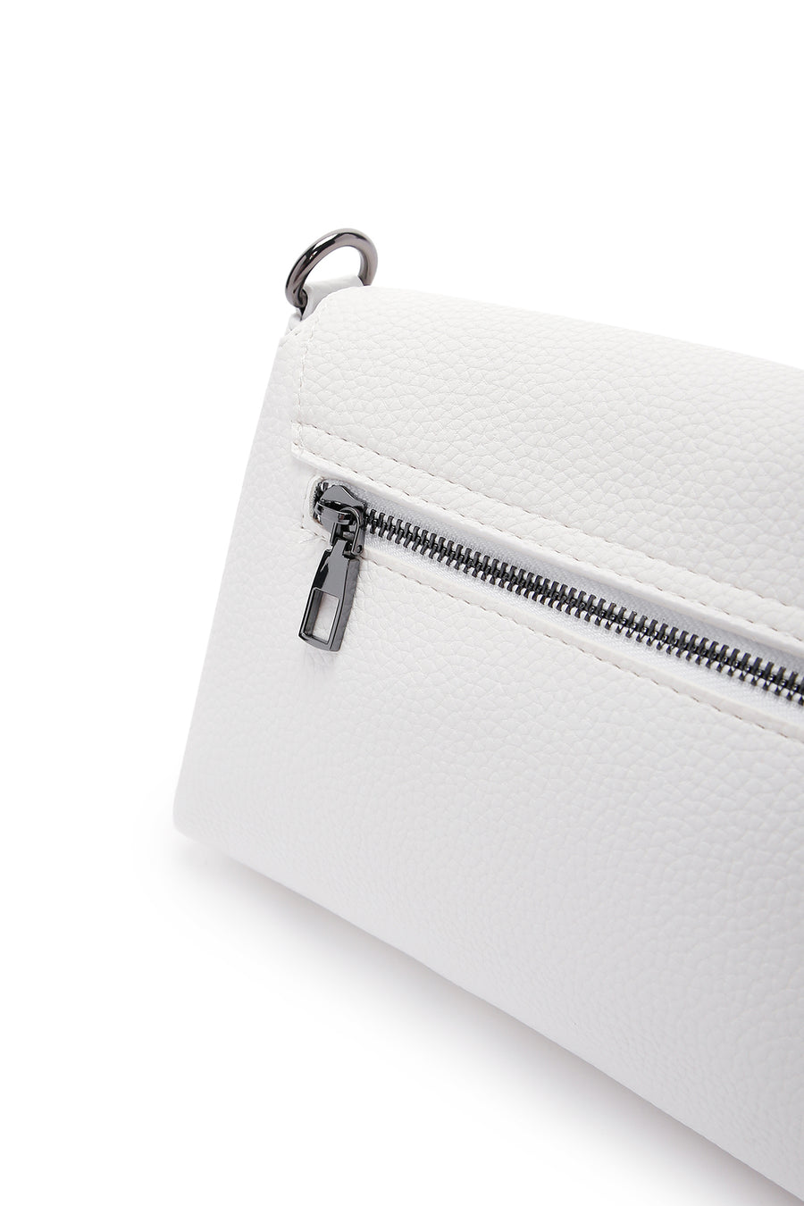 Women's White Long Strap Crossbody Bag