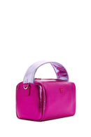 Women's Pink Long Strap Metallic Crossbody Bag | Derimod