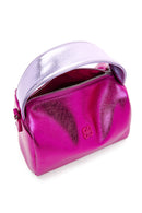 Women's Pink Long Strap Metallic Crossbody Bag | Derimod