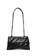 Women's Black Long Strap Quilted Handbag | Derimod