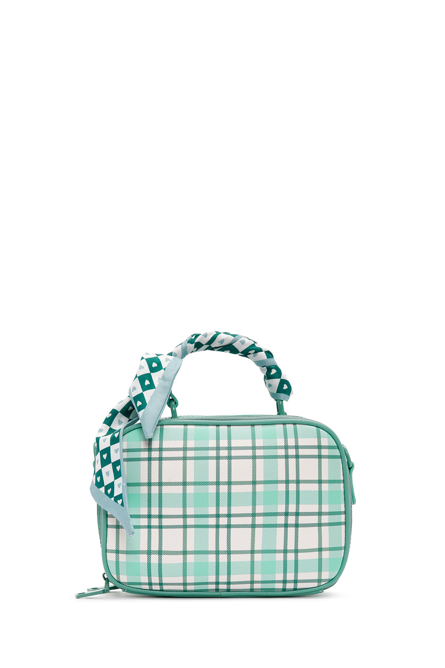 Women's Green Long Strap Printed Crossbody Bag