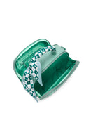 Women's Green Long Strap Printed Crossbody Bag | Derimod