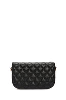 Women's Black Long Strap Quilted Crossbody Bag | Derimod
