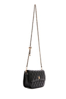 Women's Black Long Strap Quilted Crossbody Bag | Derimod