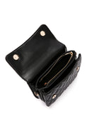 Women's Black Long Strap Quilted Crossbody Bag | Derimod