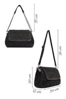 Women's Black Long Strap Denim Shoulder Bag | Derimod