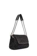 Women's Black Long Strap Denim Shoulder Bag | Derimod