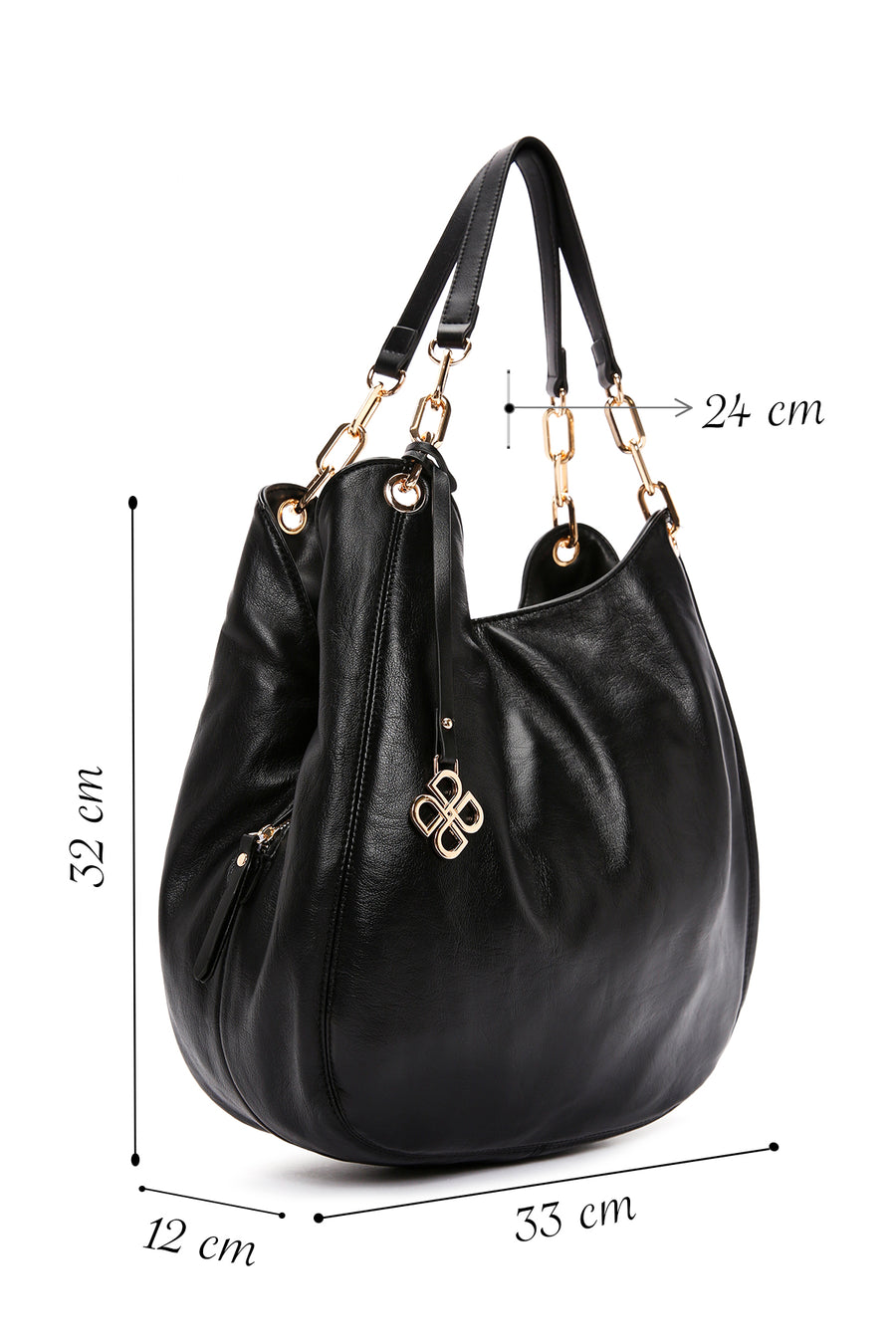 Women's Black Shoulder Bag