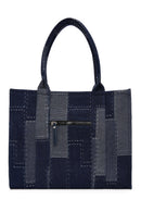 Women's Blue Fabric Shoulder Bag | Derimod