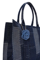 Women's Blue Fabric Shoulder Bag | Derimod