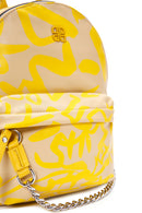 Women's Yellow Printed Backpack | Derimod