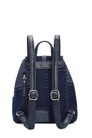 Women's Blue Fabric Backpack | Derimod