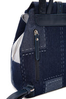 Women's Blue Fabric Backpack | Derimod
