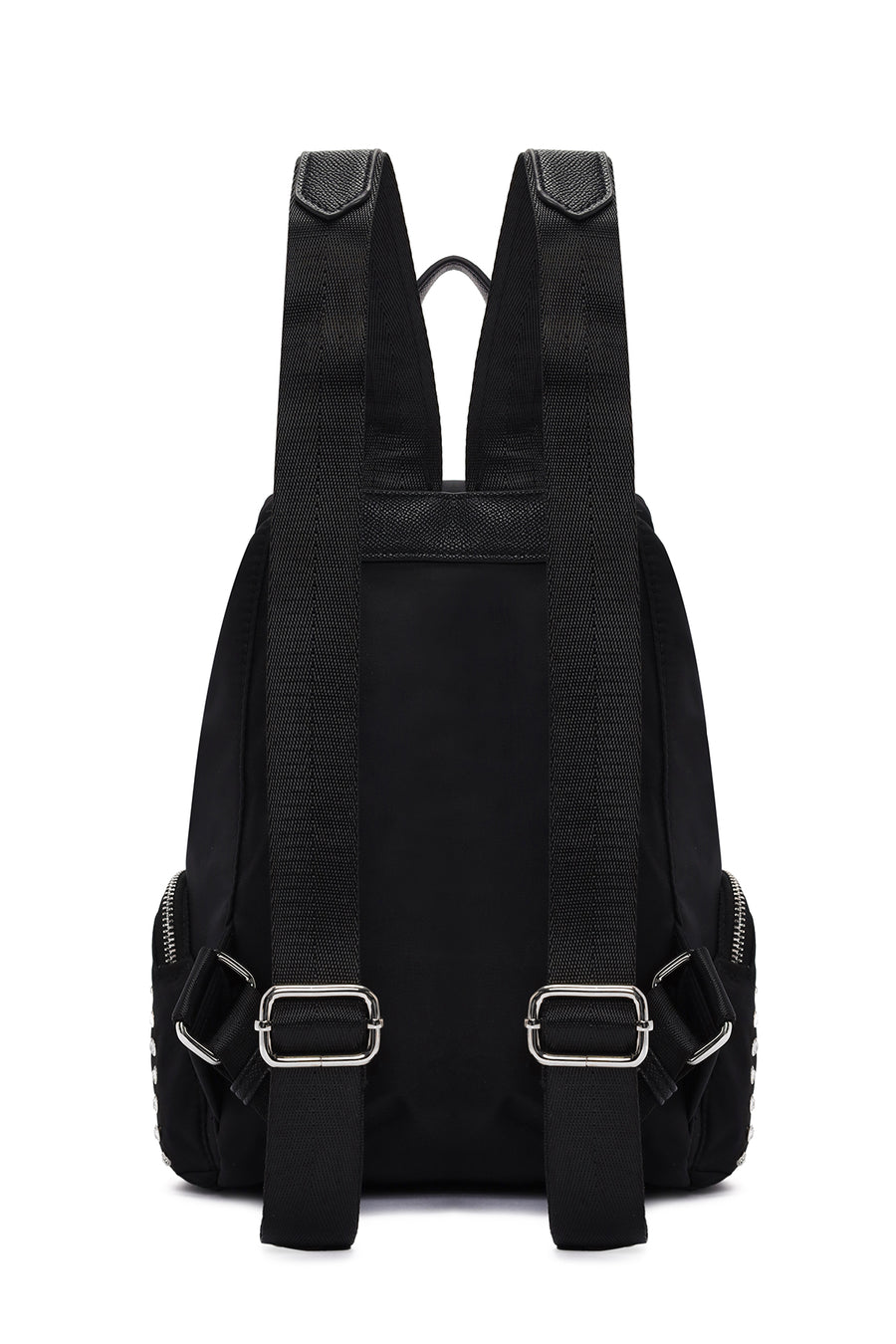 Women's Black Fabric Backpack