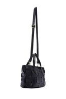 Women's Black Long Strap Knitted Patterned Crossbody Bag | Derimod