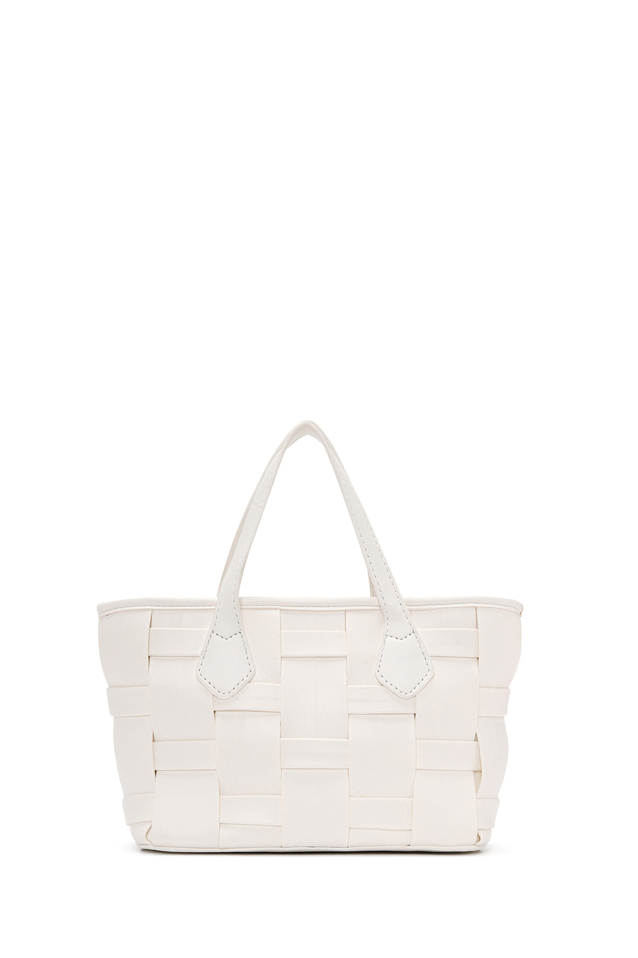 Women's Cream Long Strap Knitted Patterned Crossbody Bag