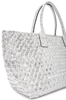 Women's Silver Knit Shoulder Bag | Derimod