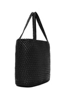 Women's Black Long Strap Knitted Shoulder Bag | Derimod