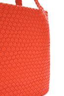 Women's Orange Long Strap Knitted Shoulder Bag | Derimod