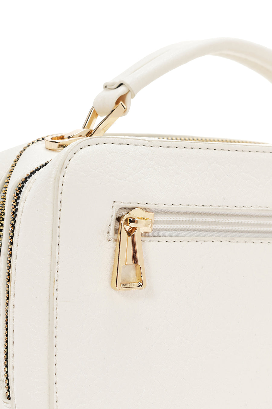 Women's White Long Strap Crossbody Bag