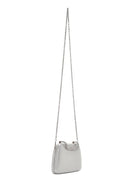 Women's Silver Long Chain Strap Stoned Clutch Bag | Derimod