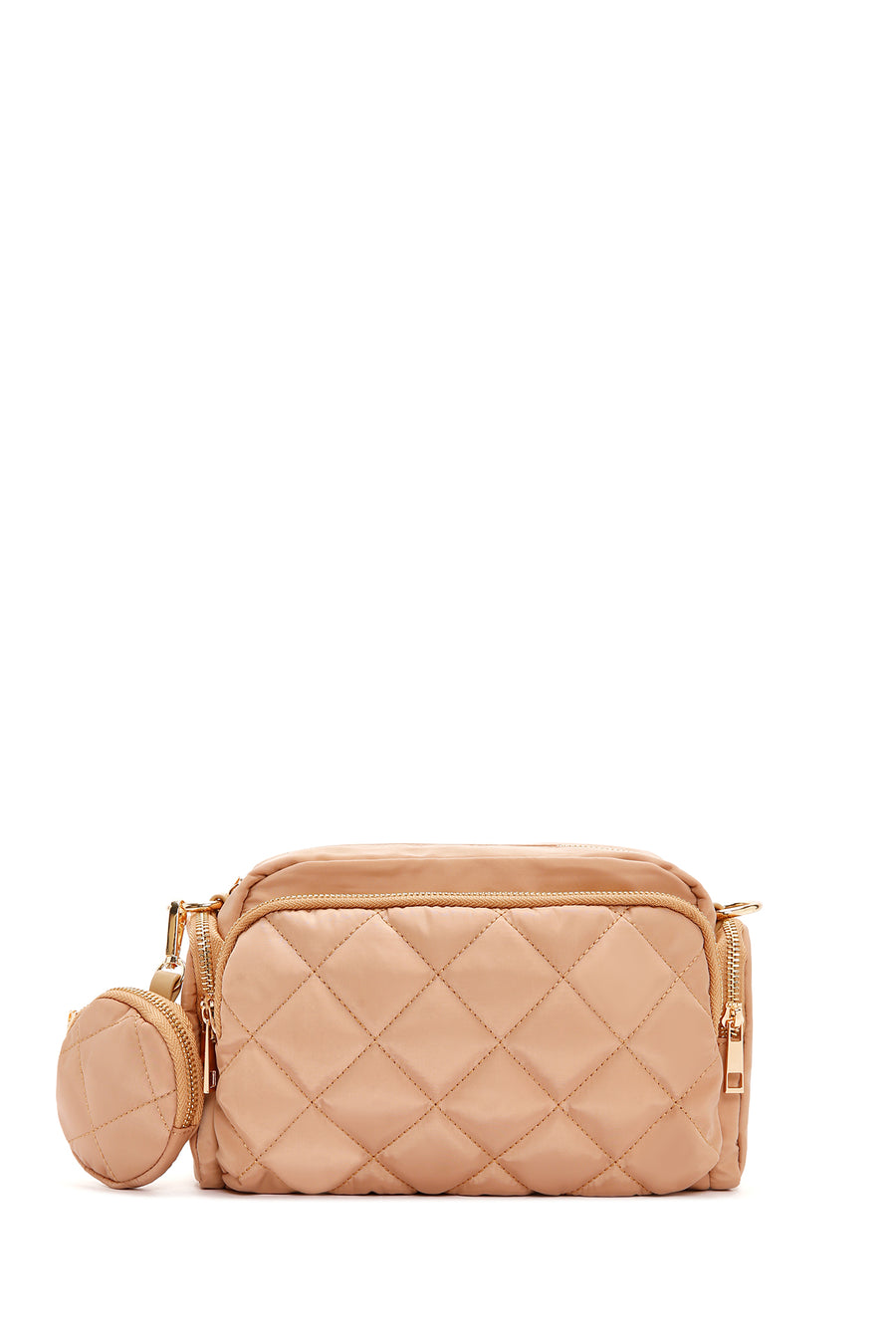 Women's Beige Long Strap Crossbody Bag