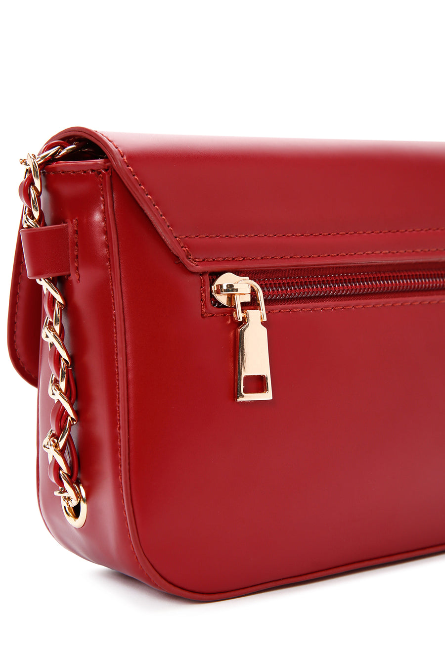 Women's Red Long Strap Crossbody Bag