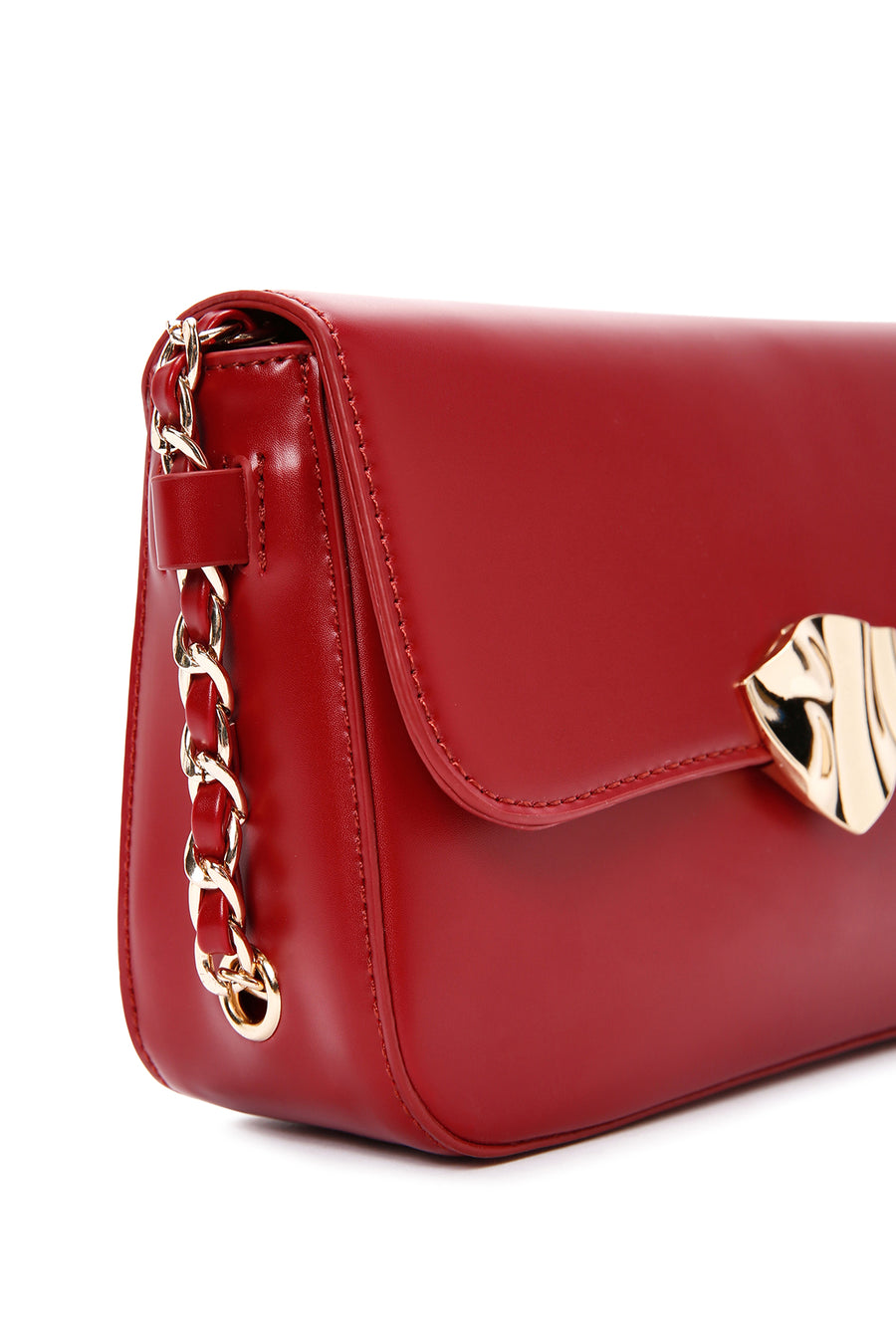 Women's Red Long Strap Crossbody Bag