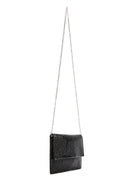 Women's Black Long Chain Strap Stoned Clutch Bag | Derimod