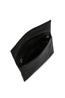 Women's Black Long Chain Strap Stoned Clutch Bag | Derimod
