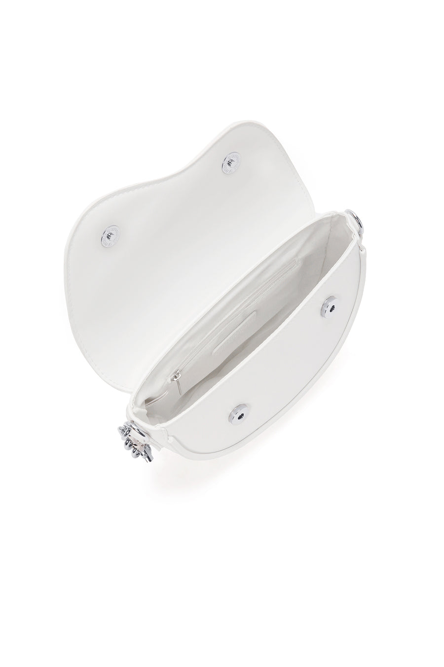Women's White Classic Shoulder Bag
