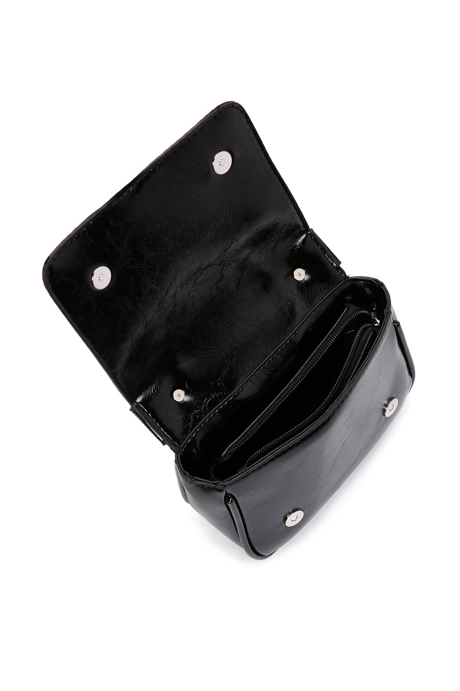 Women's Black Long Chain Strap Crossbody Bag