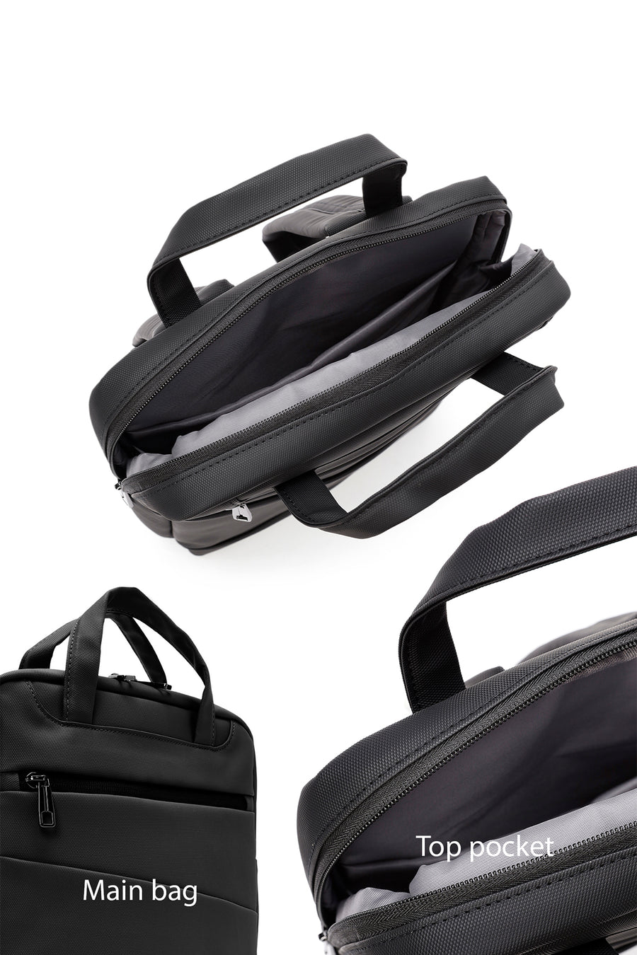 D-Pack Unisex Siyah Kumaş Sırt Çantası