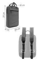 D-Pack Unisex Gray Fabric Backpack | Derimod