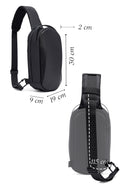 D-Pack Erkek Siyah Teknolojik Kumaş Çapraz Çanta | Derimod