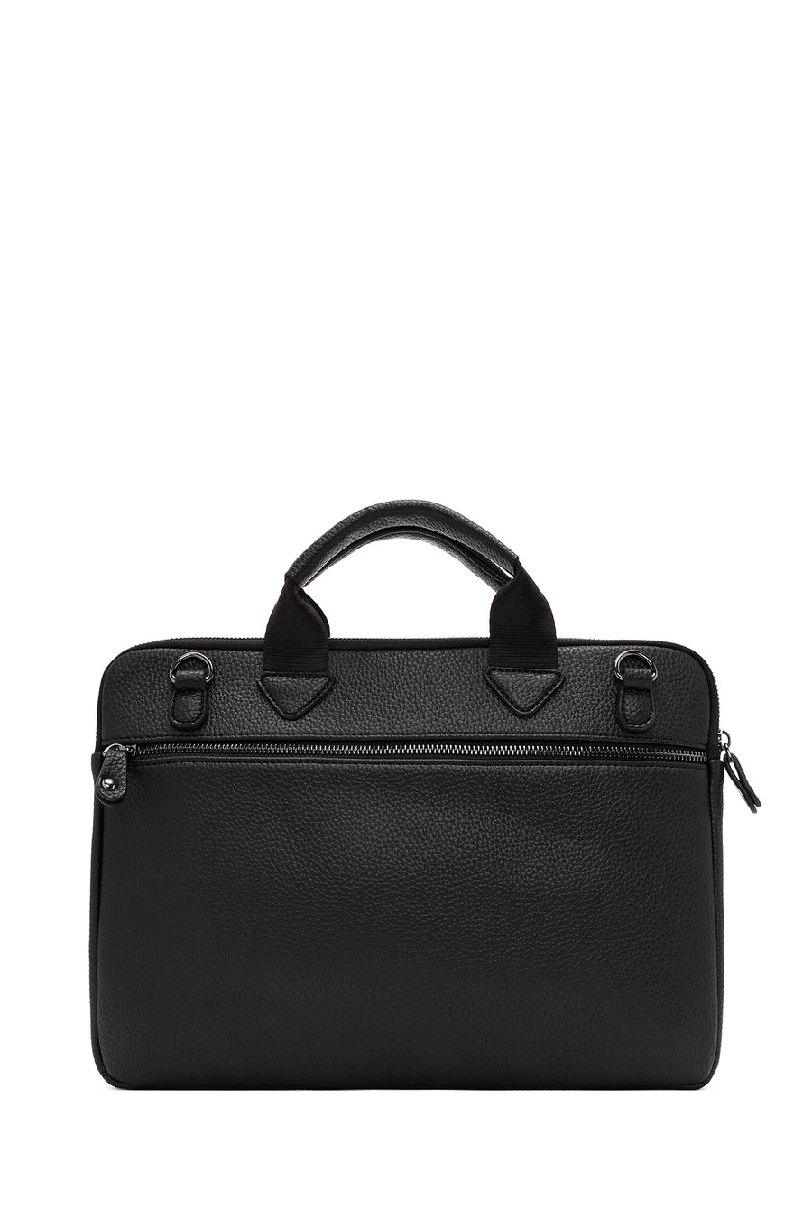 Men's Black Long Strap Briefcase