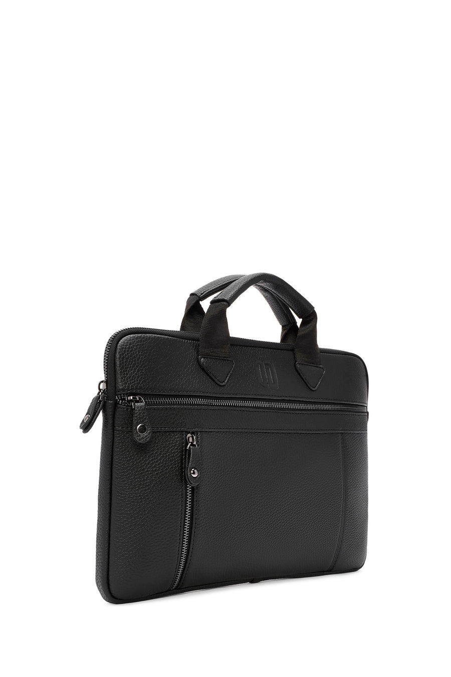 Men's Black Long Strap Briefcase