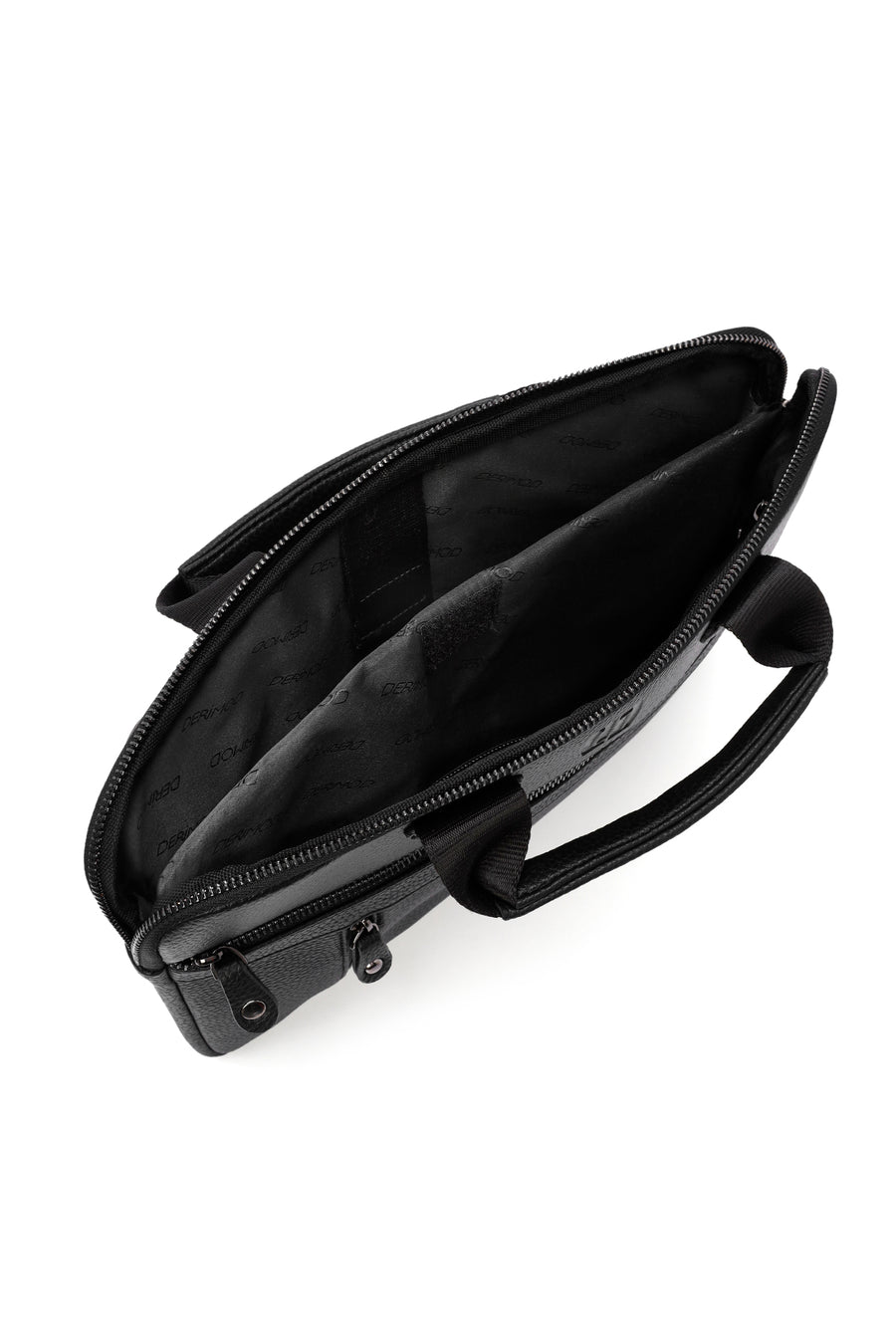Men's Black Long Strap Briefcase