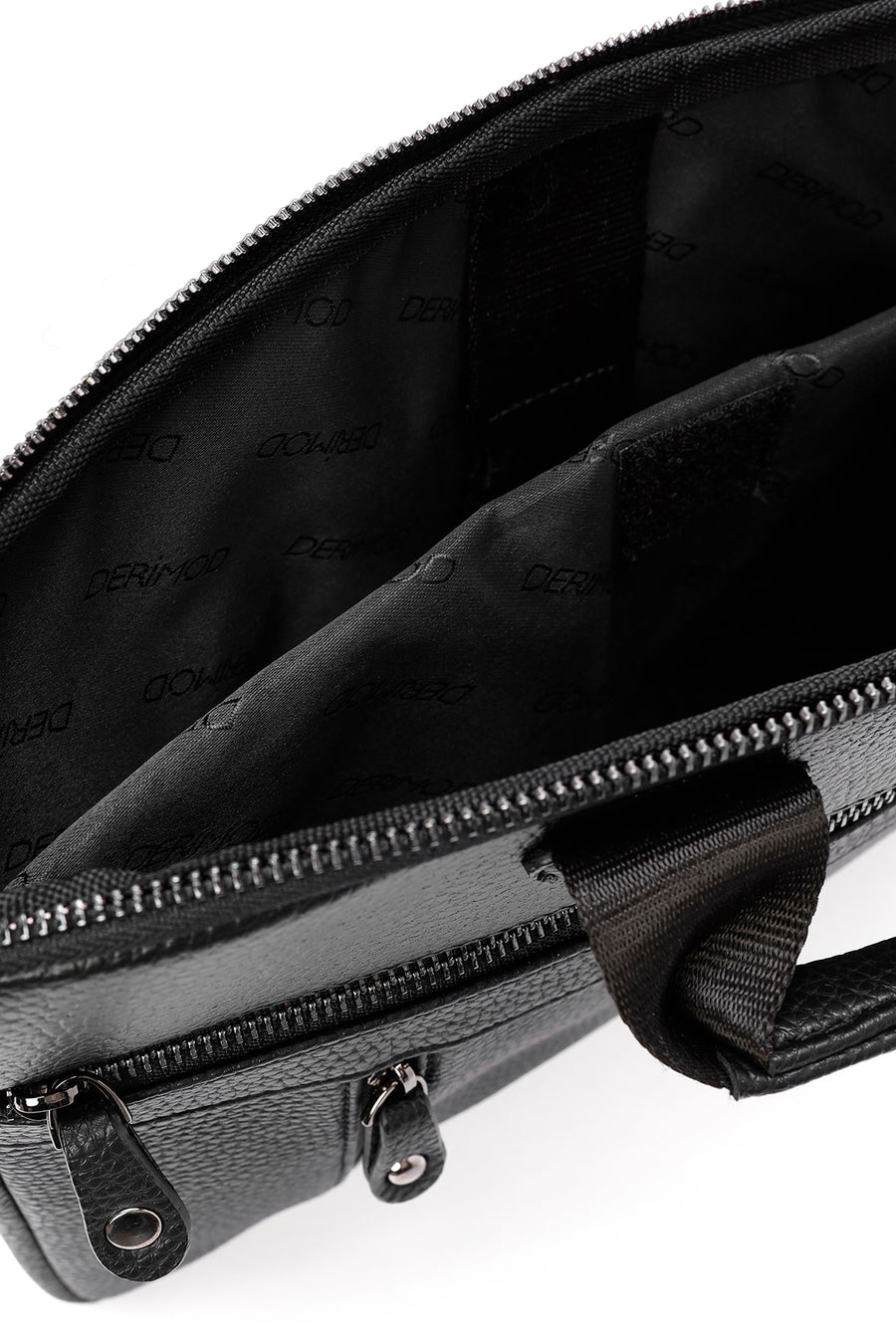 Men's Black Long Strap Briefcase