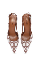 Women's Brown Ankle Strap Thin Heel Stiletto | Derimod