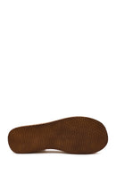 Women's Brown Thick Soled Ankle Strap Leather Sandals | Derimod