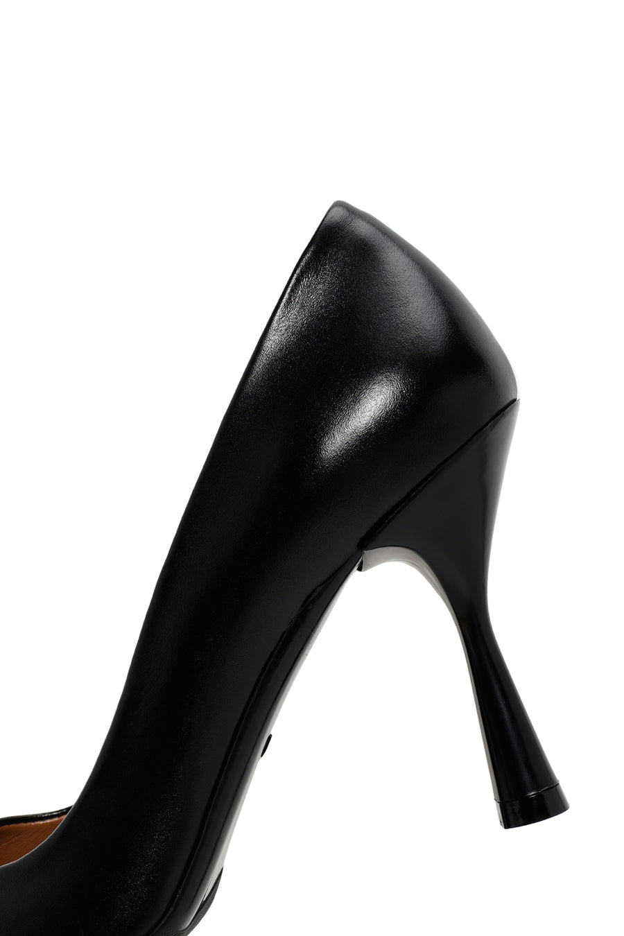 Kadın Siyah Toka Detaylı Topuklu Deri Stiletto