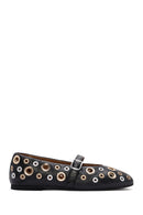 
Women's Black Leather Ballet Flats
 | Derimod