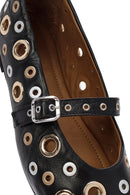
Women's Black Leather Ballet Flats
 | Derimod