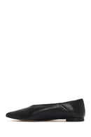 
Women's Black Leather Ballet Flats
 | Derimod